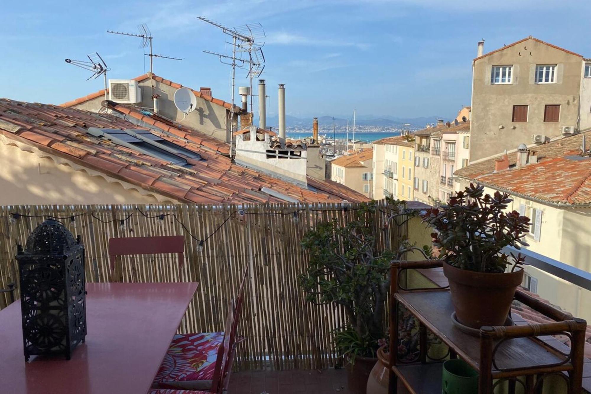 Ferienwohnung 06M - Old Antibes Beautiful Duplex Terrace With Sea View Exterior foto